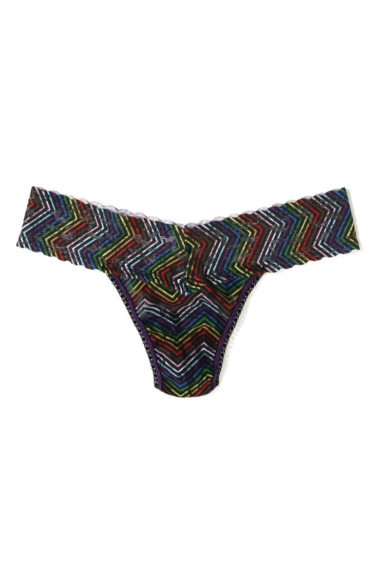 Hanky Panky Print Low Rise Thong, Main, color,