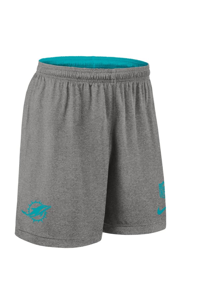Men's Nike Aqua Miami Dolphins Sideline Reversible Performance Shorts, Alternate, color, Aqua