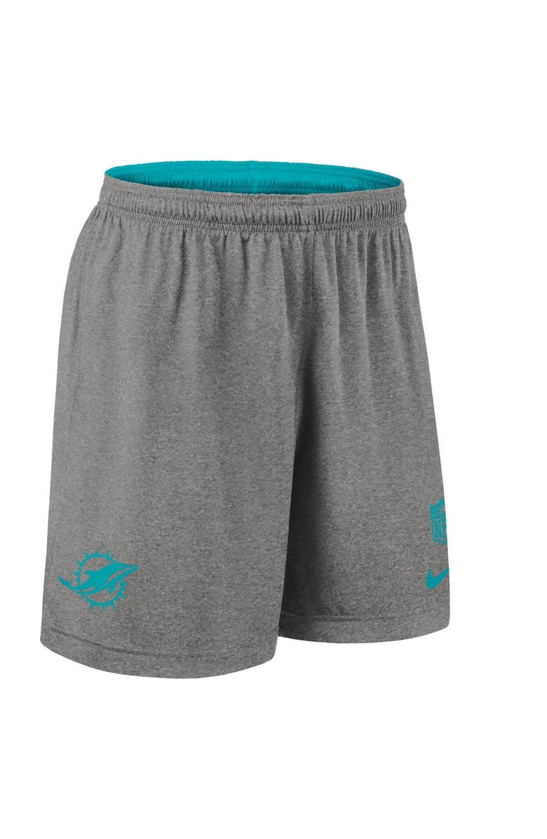 Nike Men's Nike Aqua Miami Dolphins Sideline Reversible Performance Shorts, Alternate, color, Aqua