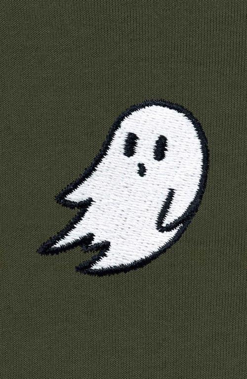 Dalix Ghost Fleece Sweatshirt In Military Green