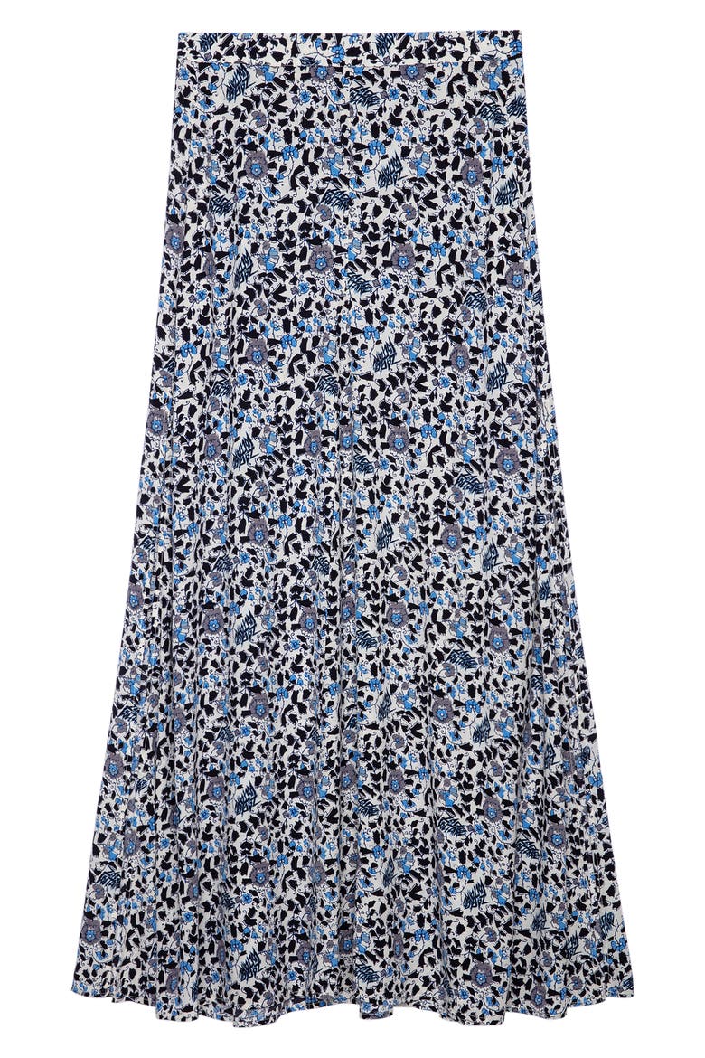 Judith Soft Flowers Skirt, Alternate, color, SEA