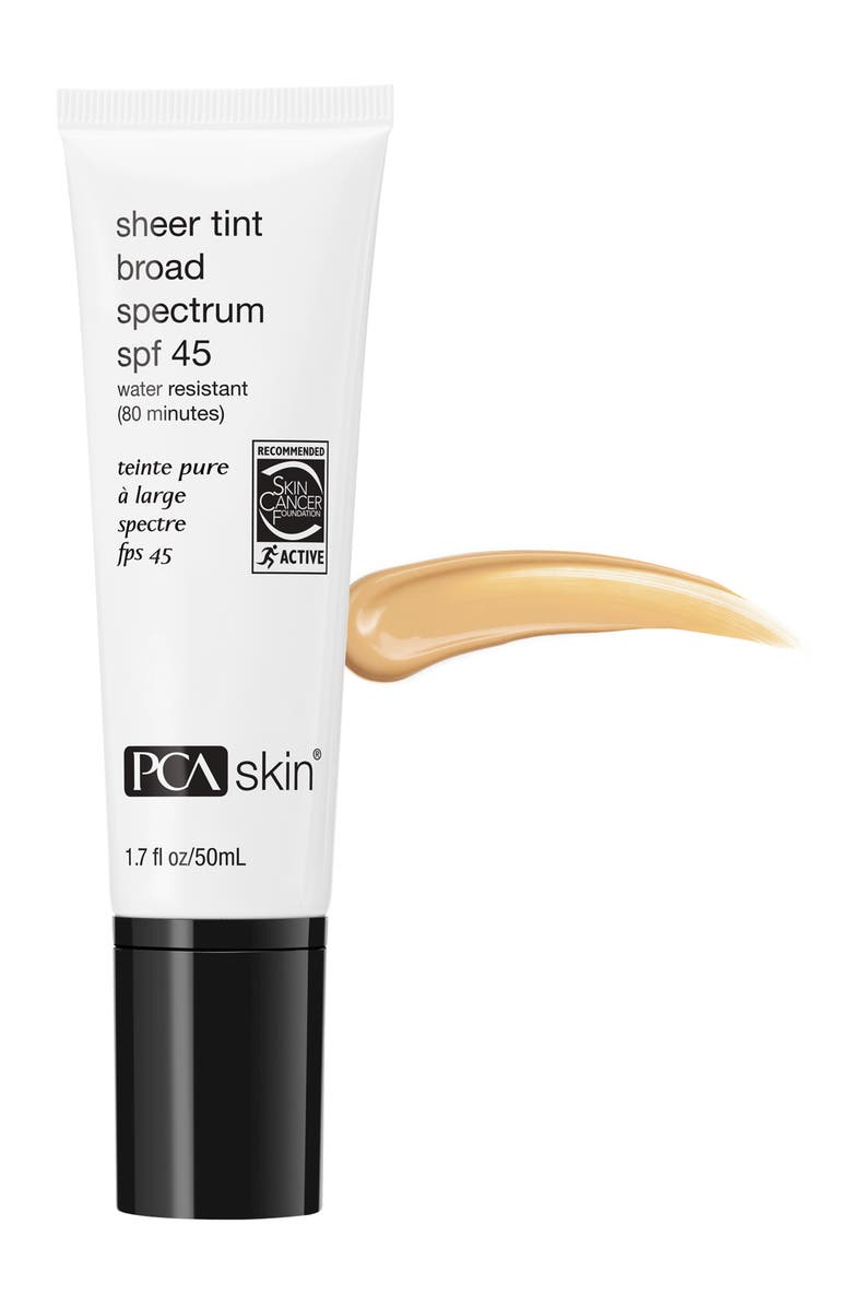 PCA Skin Sheer Tint Broad Spectrum SPF 45 Sunscreen, Main, color, 