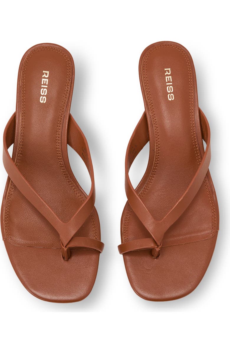 Reiss Mia Thong Slide Sandal, Alternate, color, Tan