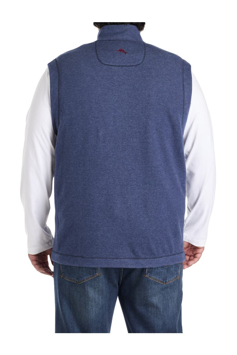 Big & Tall Flip Coast Reversible Vest, Alternate, color, DK COBALT HEATHER