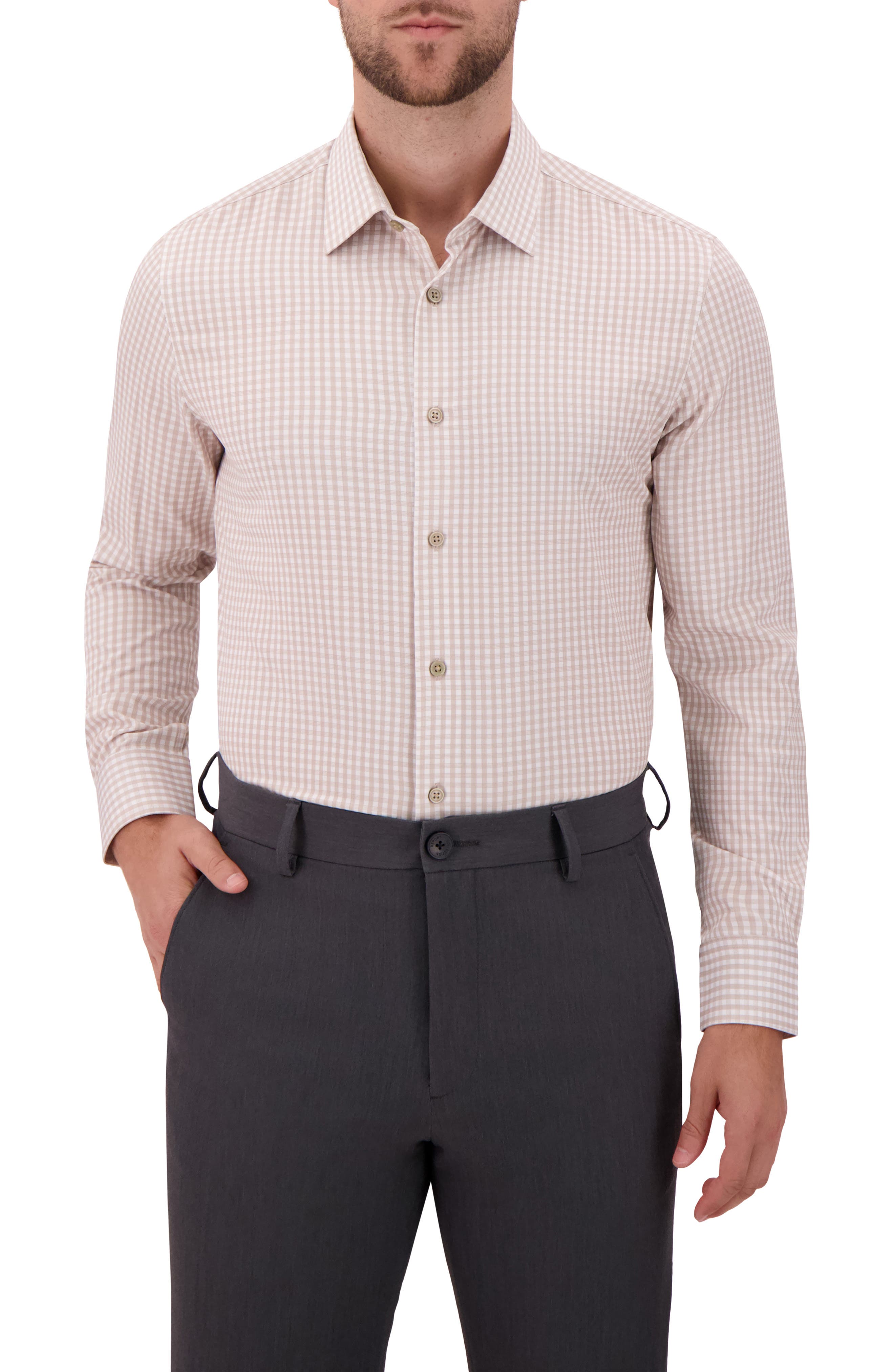 Report Collection Slim Fit 4-Way Stretch Button-Up Shirt