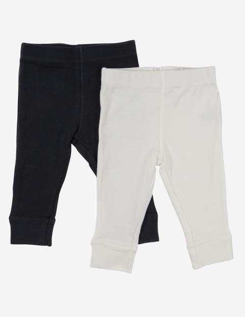 Baby Pants & Leggings Set, Navy Crawling Pant + Colored Legging