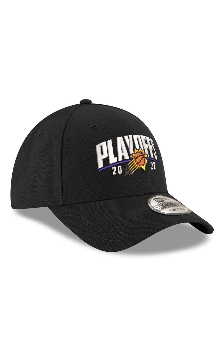 New Era Men's New Era Black Phoenix Suns 2022 NBA Playoffs Arch 9FORTY Adjustable Hat, Alternate, color, 