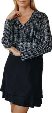 Bella Dahl Ruffled Long Sleeve Rayon Top