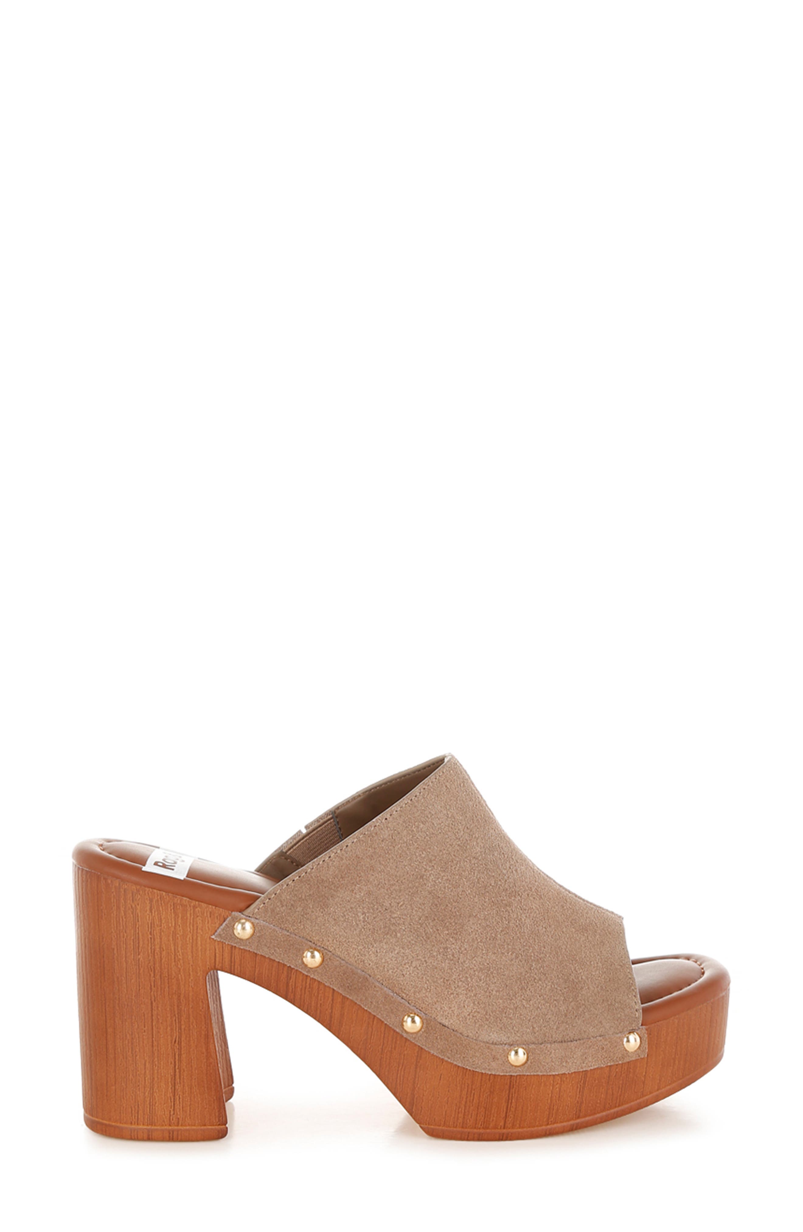 Rag & Co Masaki Platform Sandal, Alternate, color, Taupe