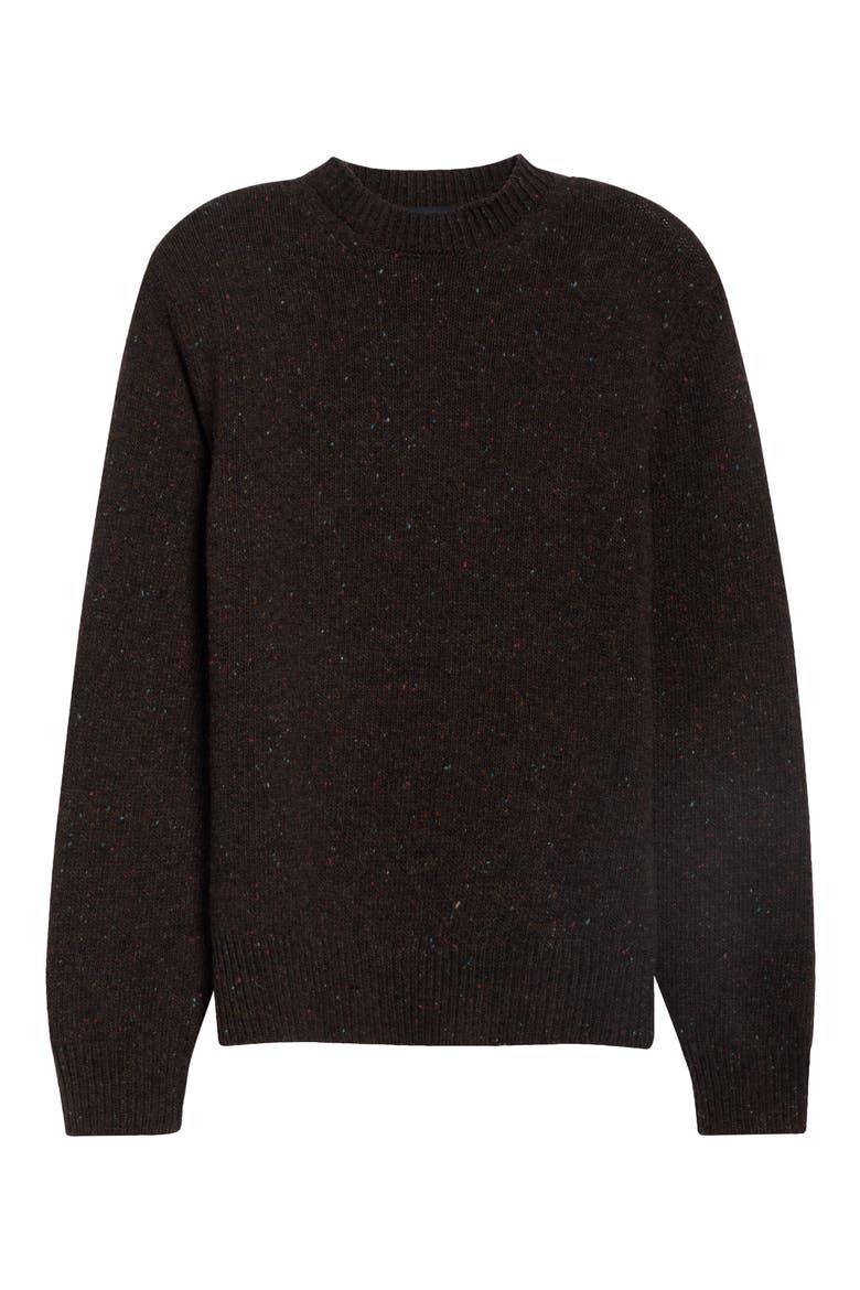 Donegal Merino Wool, Cashmere & Silk Crewneck Sweater, Main, color, BROWN 000