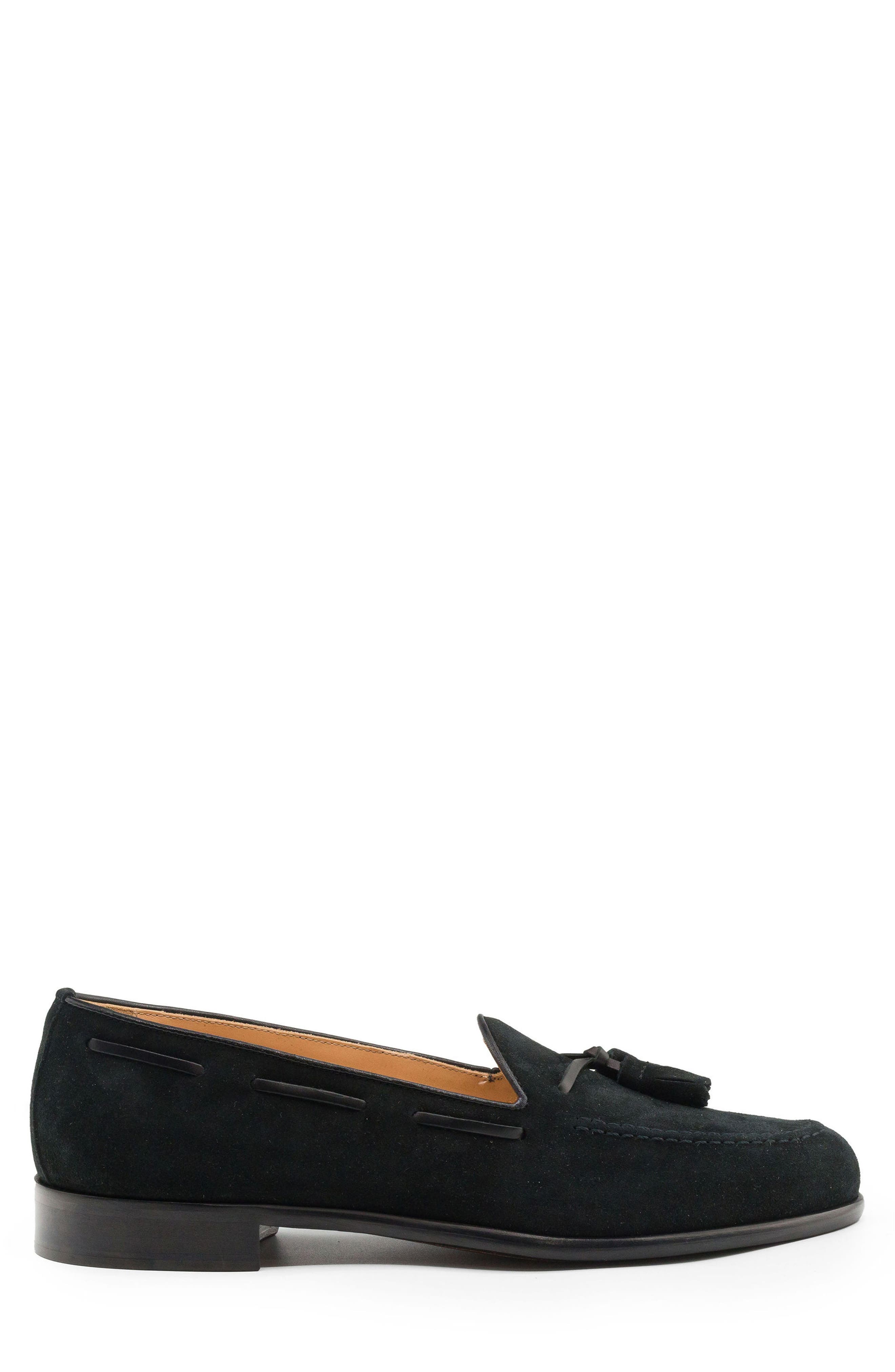 Zelli Italia Franco Tassel Loafer, Alternate, color, Black