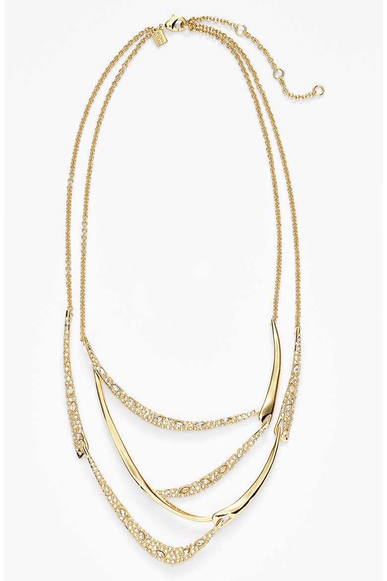 'Miss Havisham' Bib Necklace, Main, color, GOLD