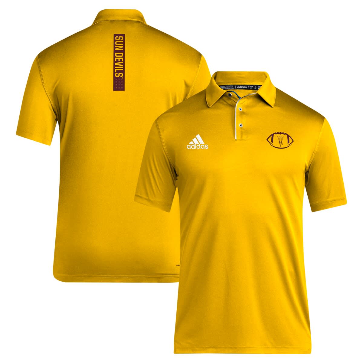 adidas yellow polo