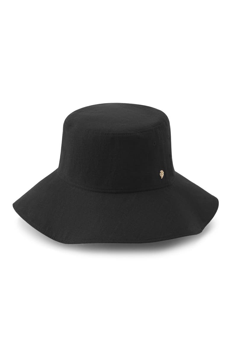 Aria UPF 50+ Linen Bucket Hat, Main, color, BLACK