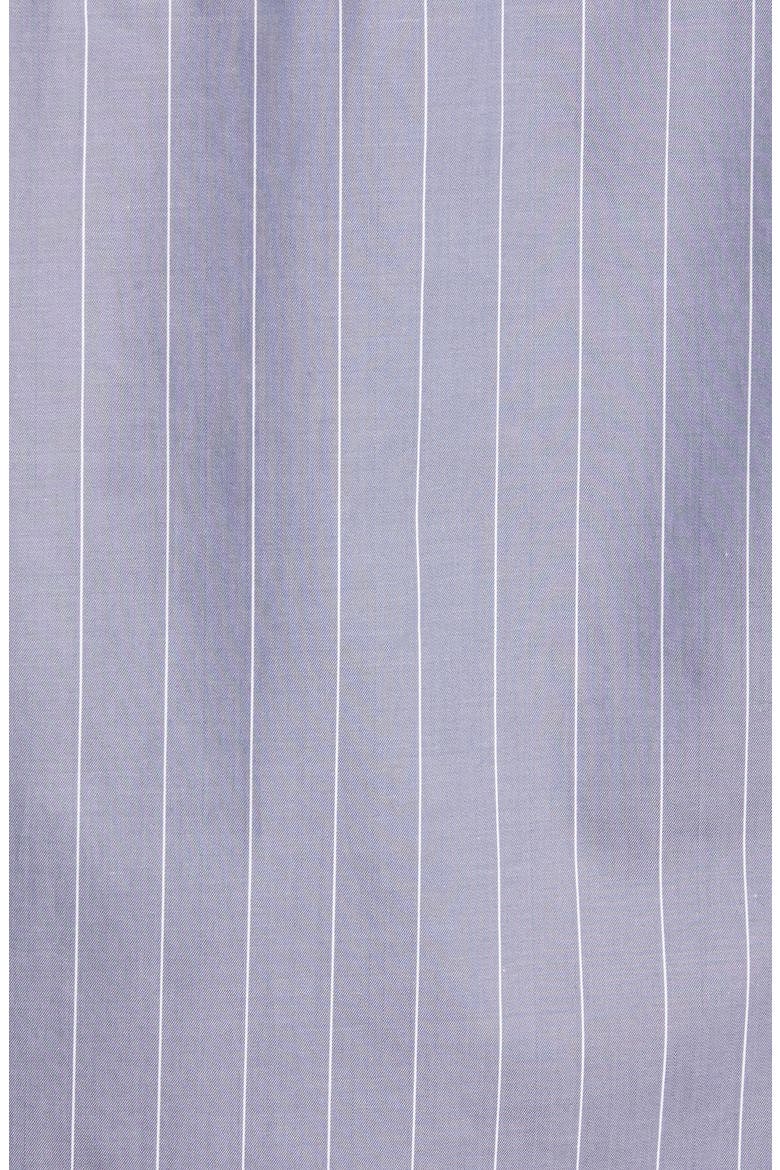 Oversize Pinstripe Button-Up Shirt, Alternate, color, CORNFLOWER BLUE