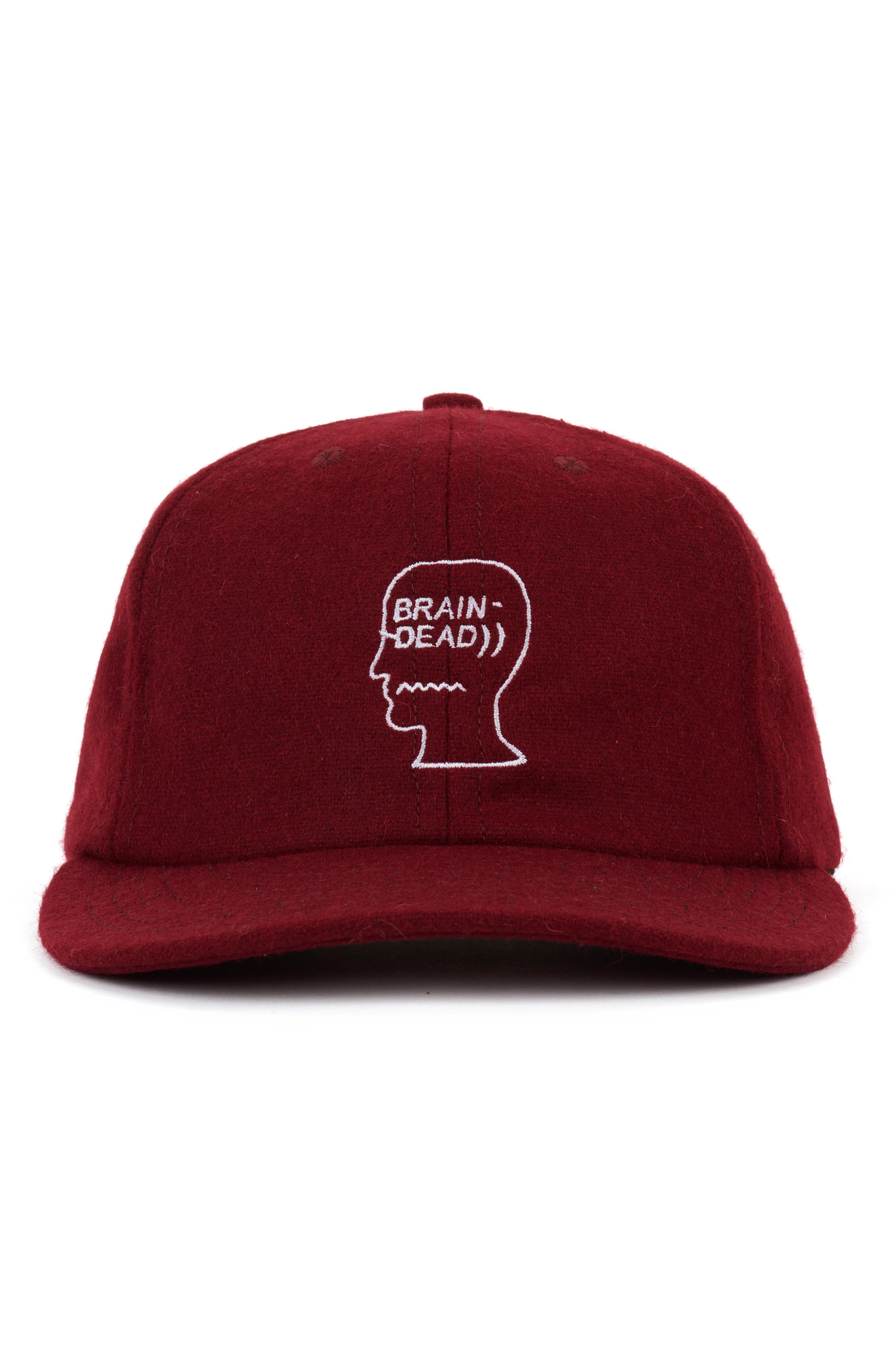 Brain Dead Embroidered Logohead Wool Blend Flannel Adjustable