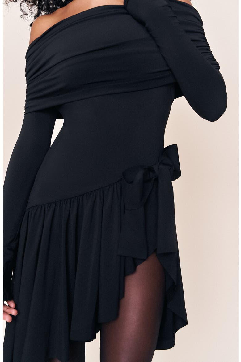 Lola Mini Dress, Alternate, color, Black