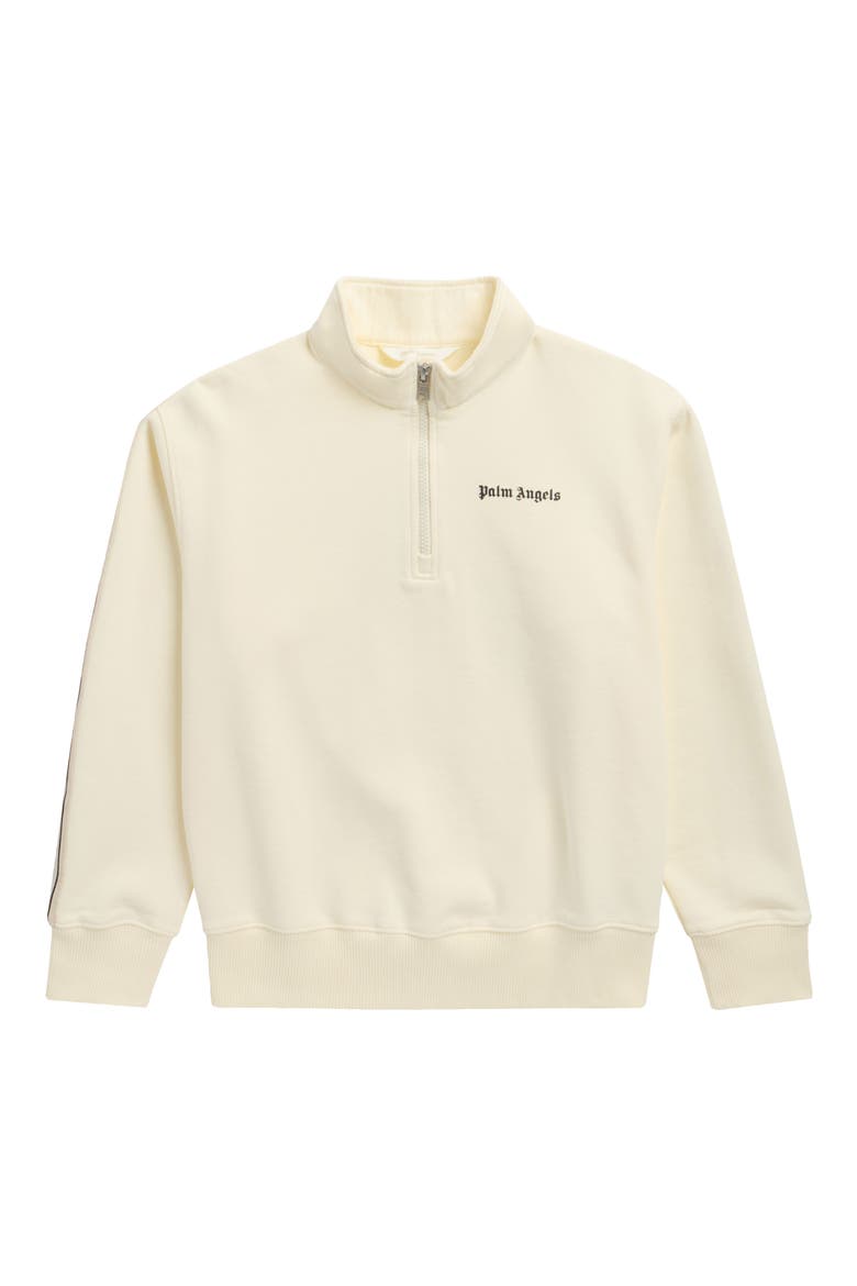 Kids' Track Half Zip Pullover, Main, color, BUTTER BLACK