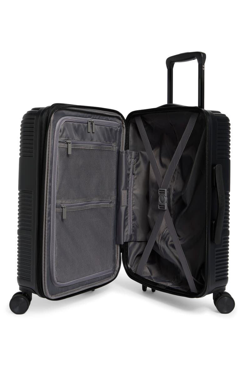 Ravia 20-Inch Hardside Carry-On Luggage, Alternate, color, BLACK
