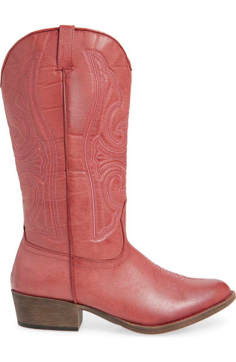 Coconuts by Matisse Legend Western Boot, Alternate, color, Red Fab