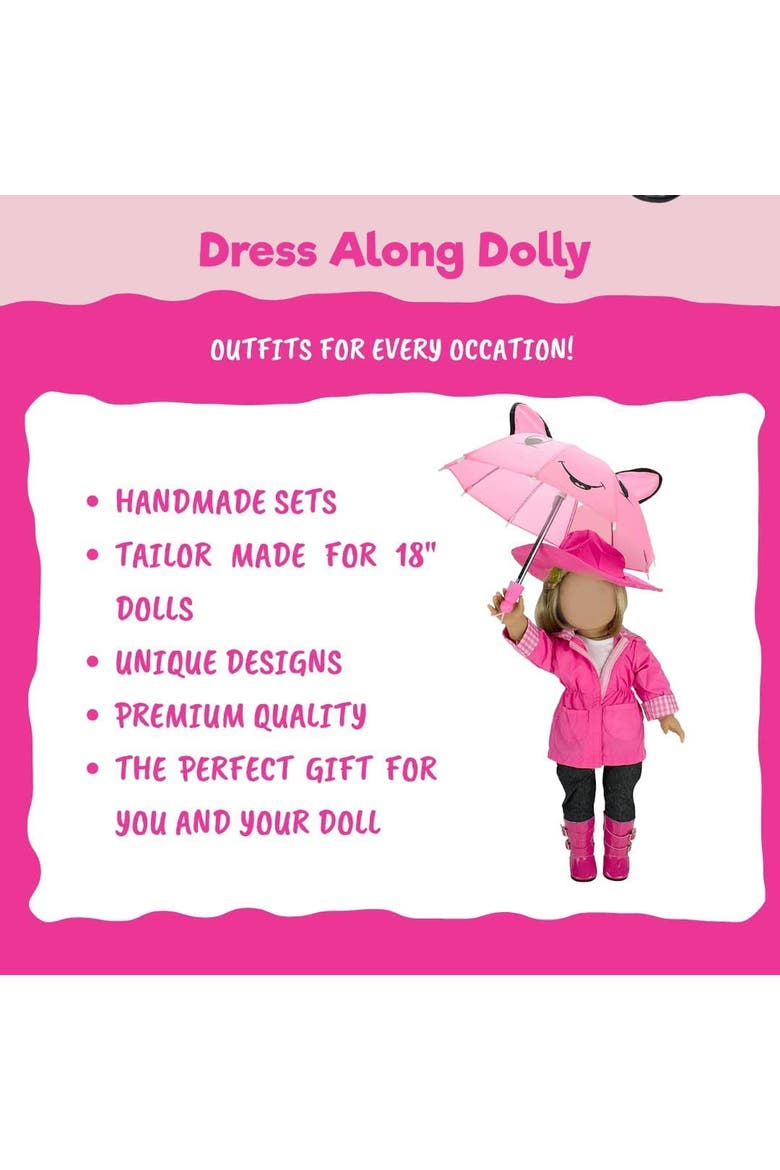 Casual Back to School Day Doll Outfit for 18" Girl Dolls - 4 Piece Clothes Set Costume Includes Shirt, Skirt, Shoes, & Purse, Alternate, color, Blue