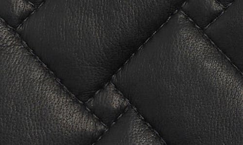 Kurt Geiger London Quilted Leather Gloves In Black