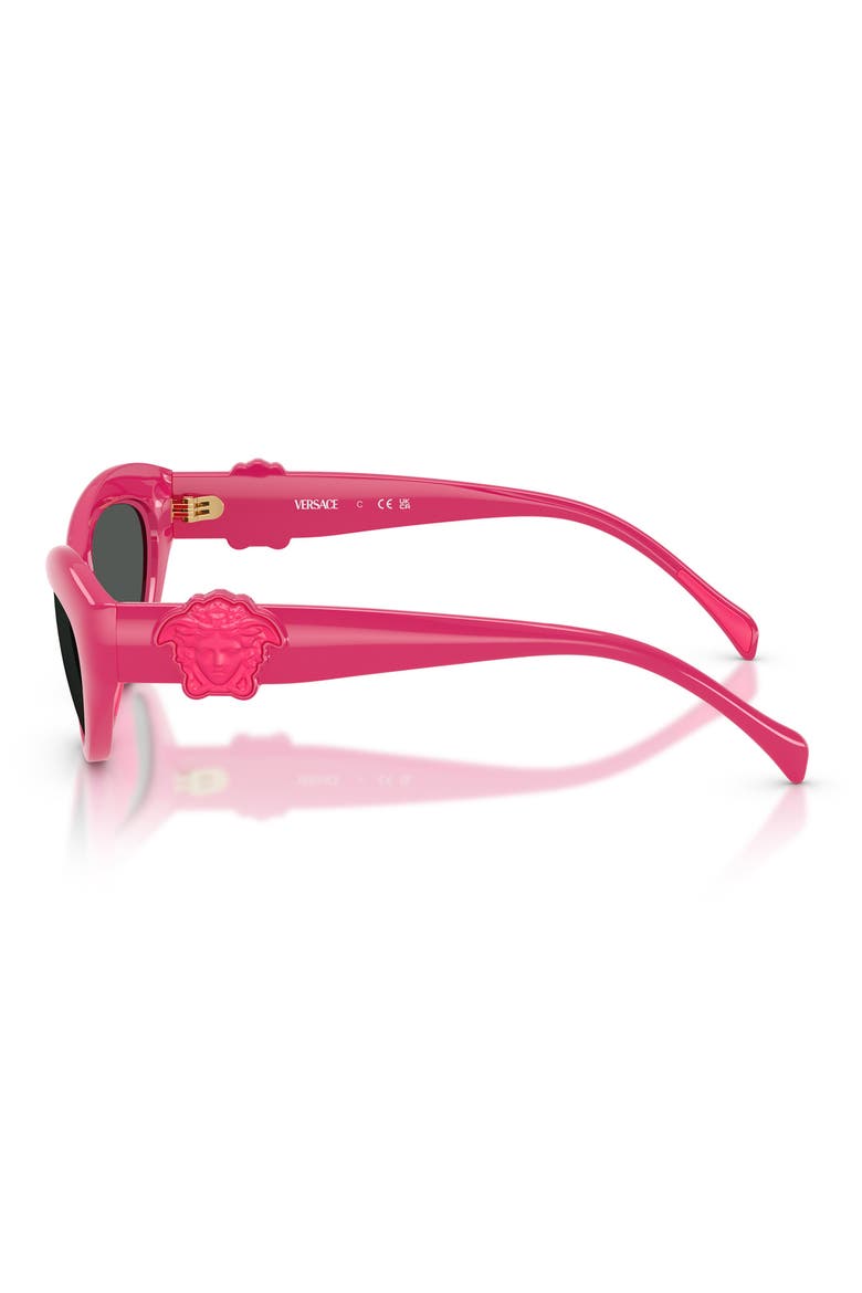 49mm Small Cat Eye Sunglasses, Alternate, color, PINK/ DARK GREY