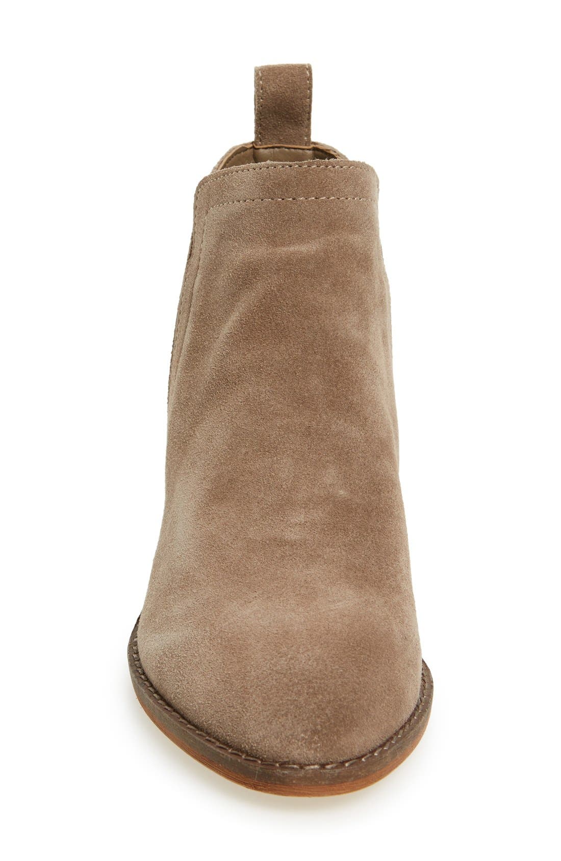 'Tessey' Bootie, Alternate, color, DARK TAUPE SUEDE