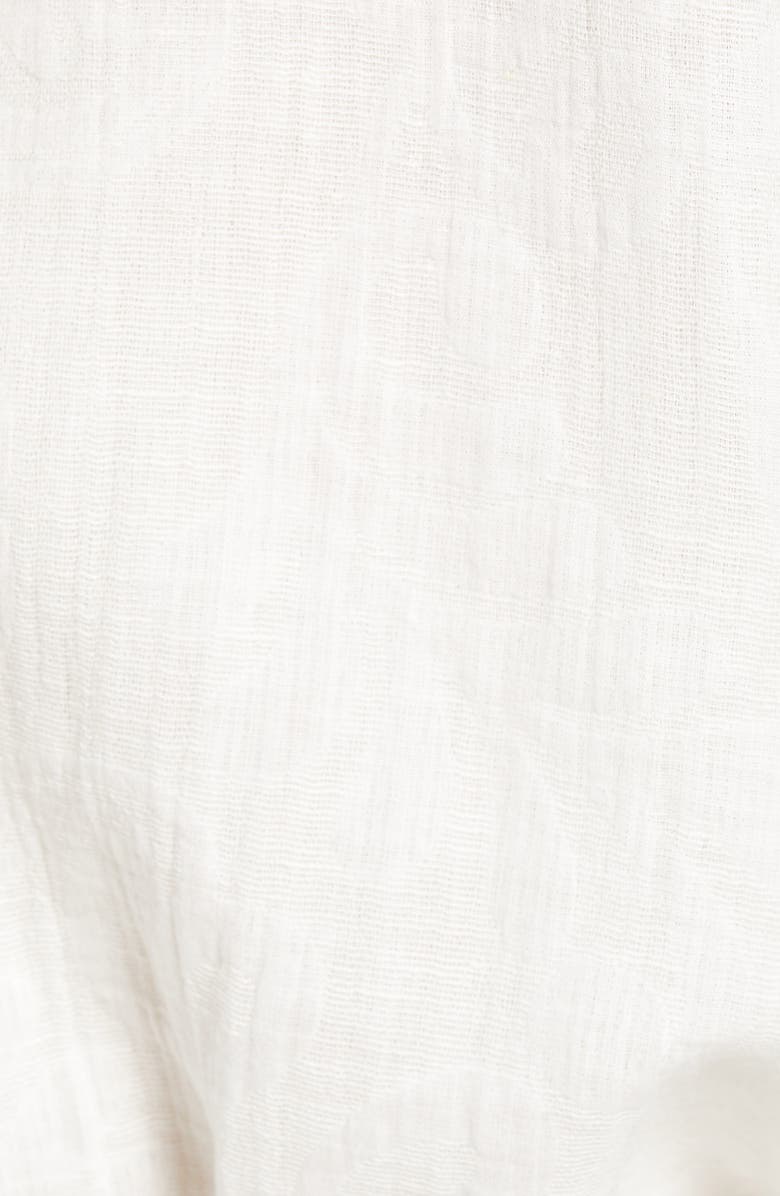 cupcakes and cashmere Tie Waist Cotton & Linen Top, Alternate, color, 