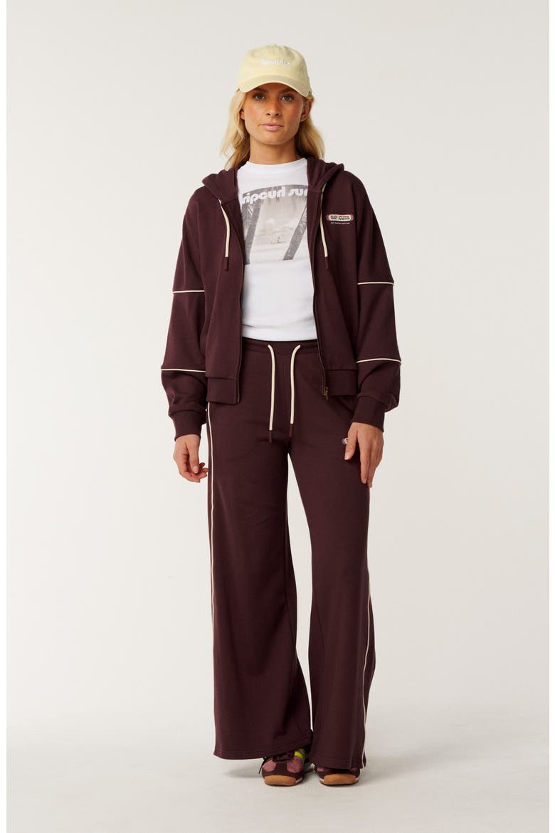 Since 1969 Dropped Shoulder Full Zip Hoodie, Alternate, color, FUDGE