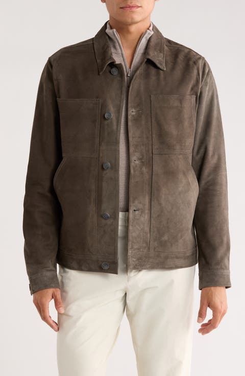 Suede Utility Jacket