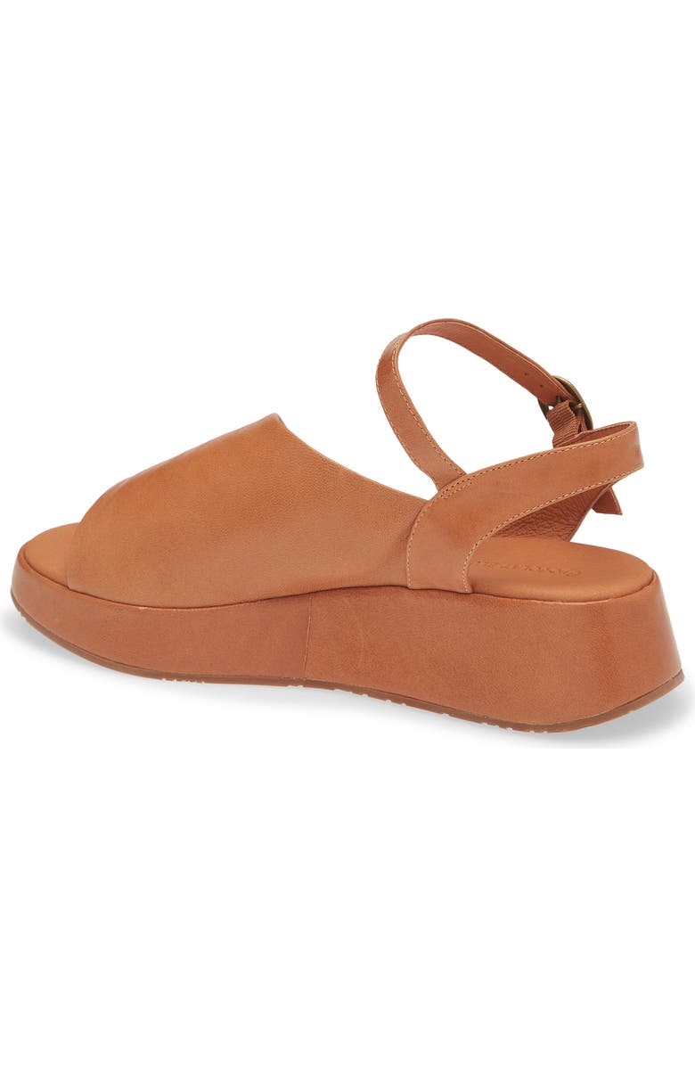 Chocolat Blu Etta Platform Wedge Sandal, Alternate, color, Camel Leather