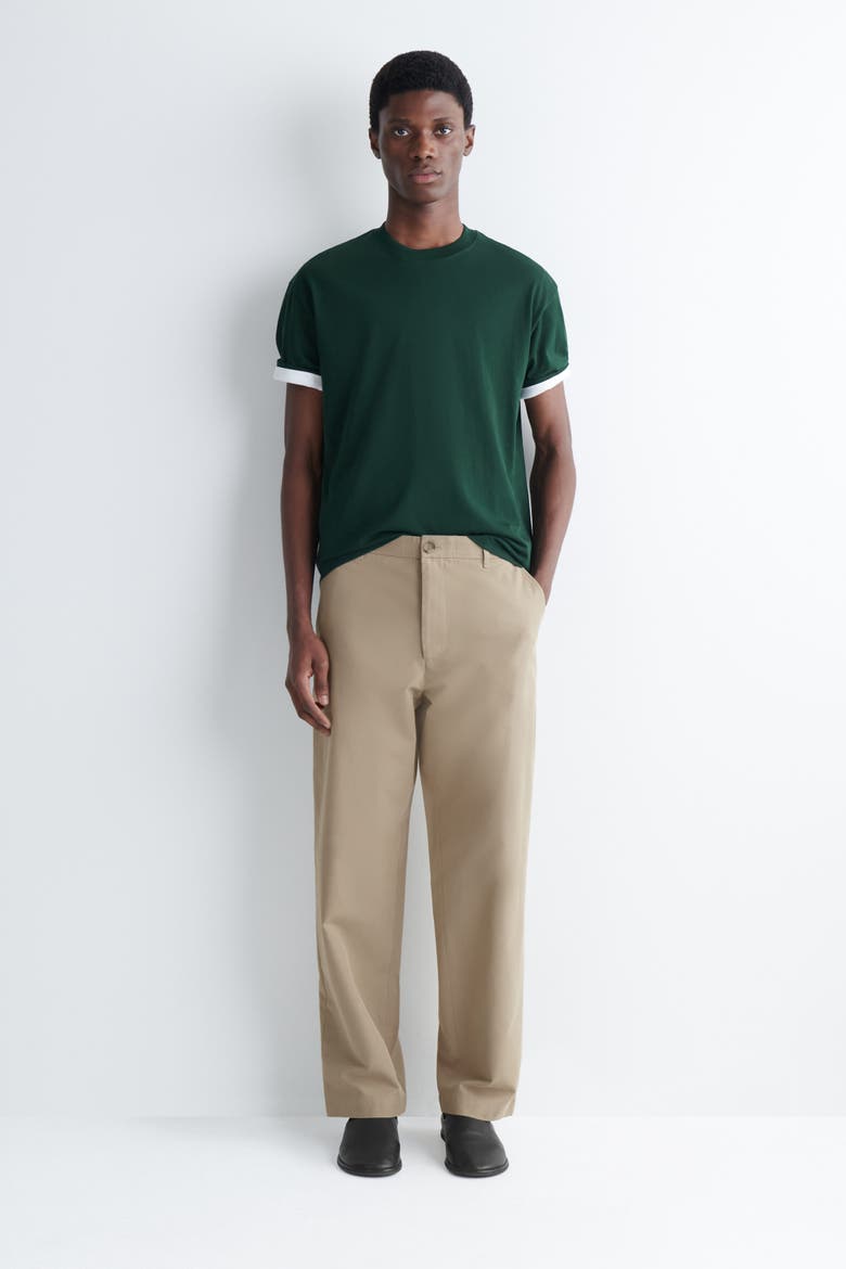 Relaxed Lightweight Cotton T-Shirt, Alternate, color, DARK GREEN