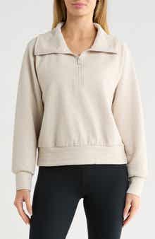 Ridge Raglan Sleeve Ottoman Half Zip Pullover