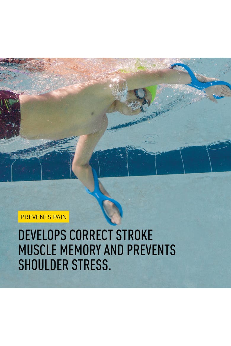 Forearm Fulcrum Swim Trainer Promotes Early Vertical Forearm Position Improves Stroke Technique, Alternate, color, Blue