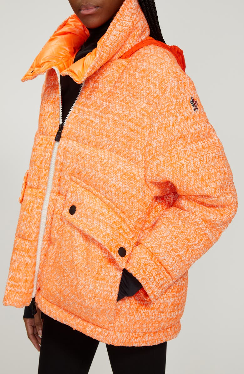 Moncler Grenoble Anteines Tweed Down Jacket, Alternate, color,