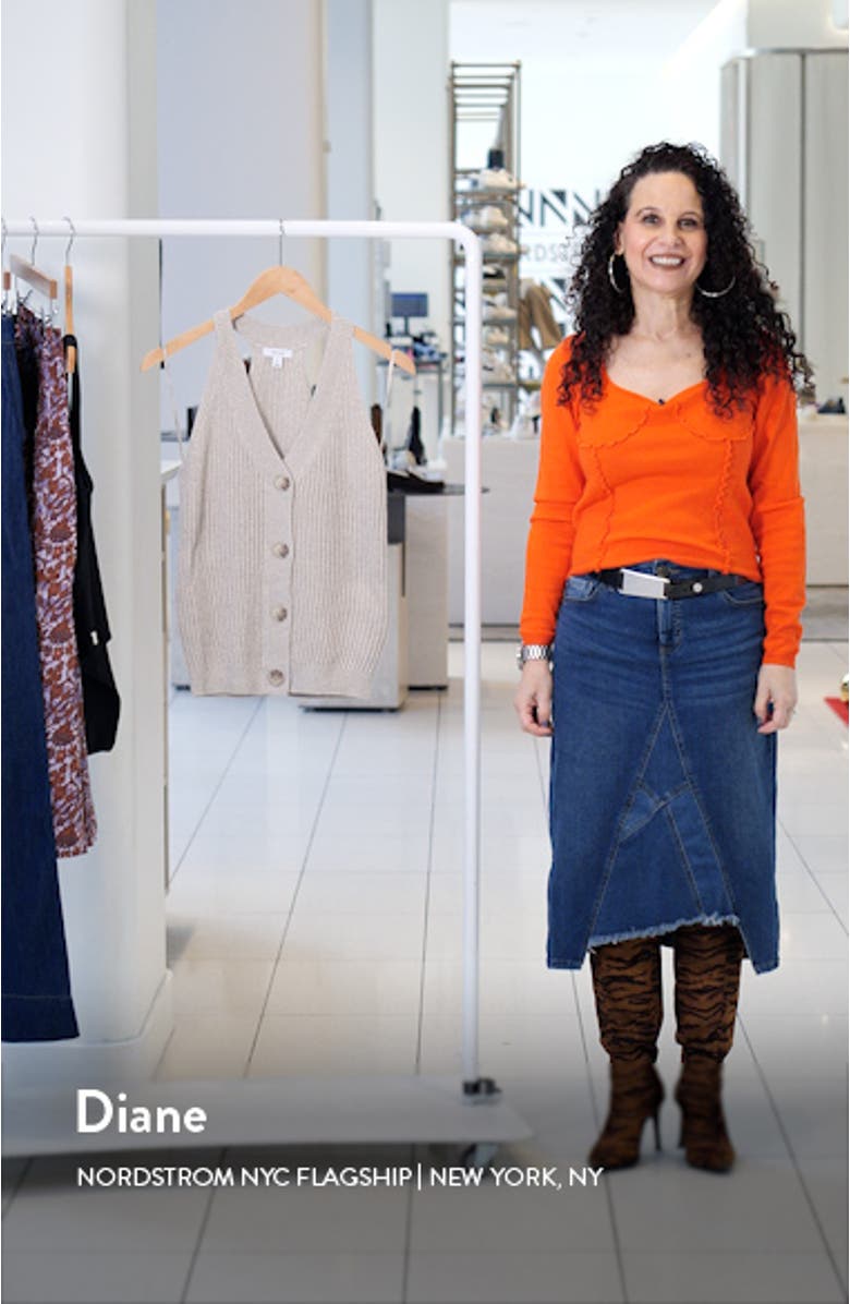 Sinead Racerback Rib Sweater Vest, sales video thumbnail