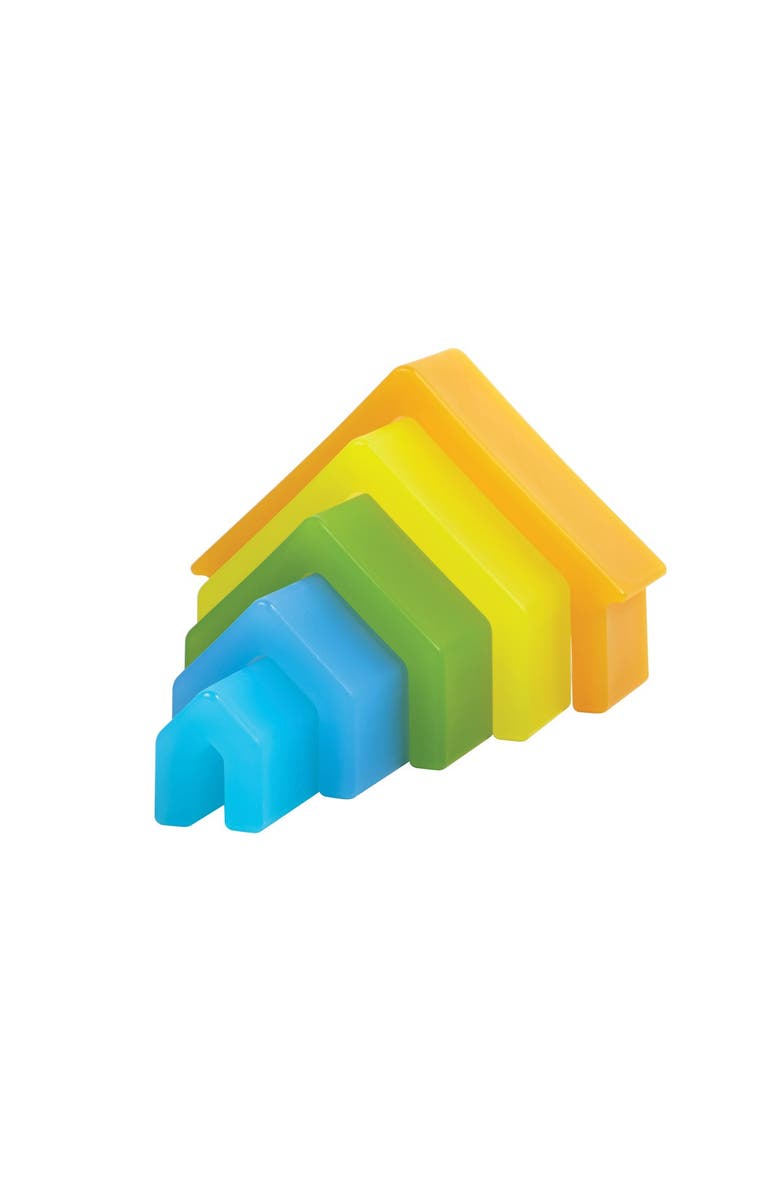 Kaplan Early Learning Company Discovery Stackers - Natural House - 5 Pieces, Alternate, color, Natural