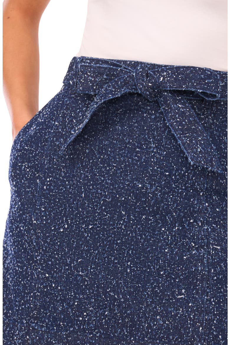 Stiched Down Pleated Cotton Miniskirt, Alternate, color, CLASSIC NAVY