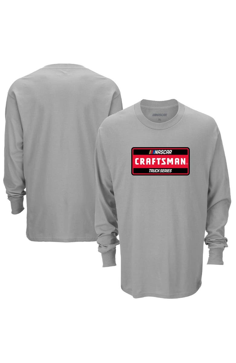 CHECKERED FLAG Men's Checkered Flag Sports Heather Gray NASCAR Craftsman Truck Series Long Sleeve T-Shirt, Main, color,