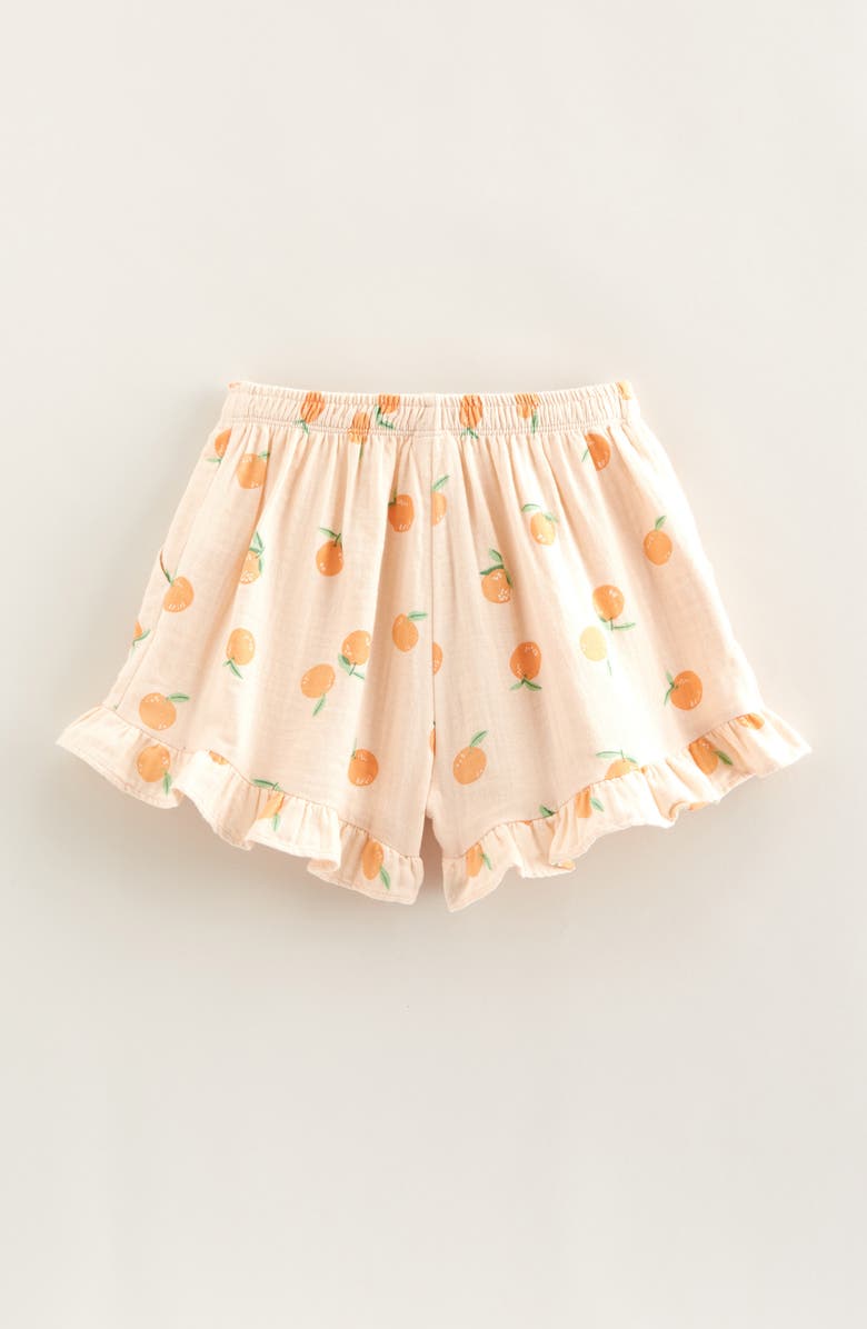 Tucker + Tate Kids' Ruffle Shorts, Alternate, color, Beige Bisque Sweet Oranges