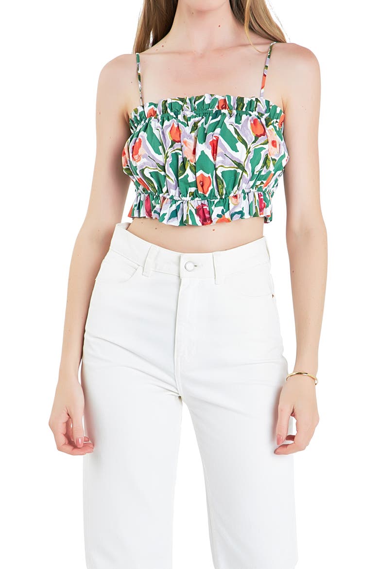 Floral Crop Camisole, Alternate, color, MULTI
