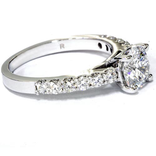 Bliss Diamond Certified 2ct Diamond Engagement Ring Solitaire Accent 14k Gold Lab Grown In 14k White Gold