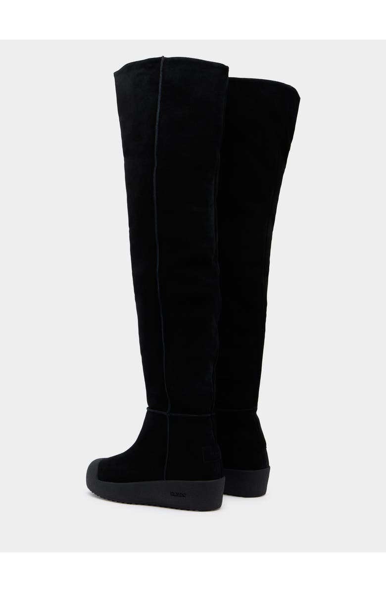 Bally Curling Over-the-knee Boot, Alternate, color, Black