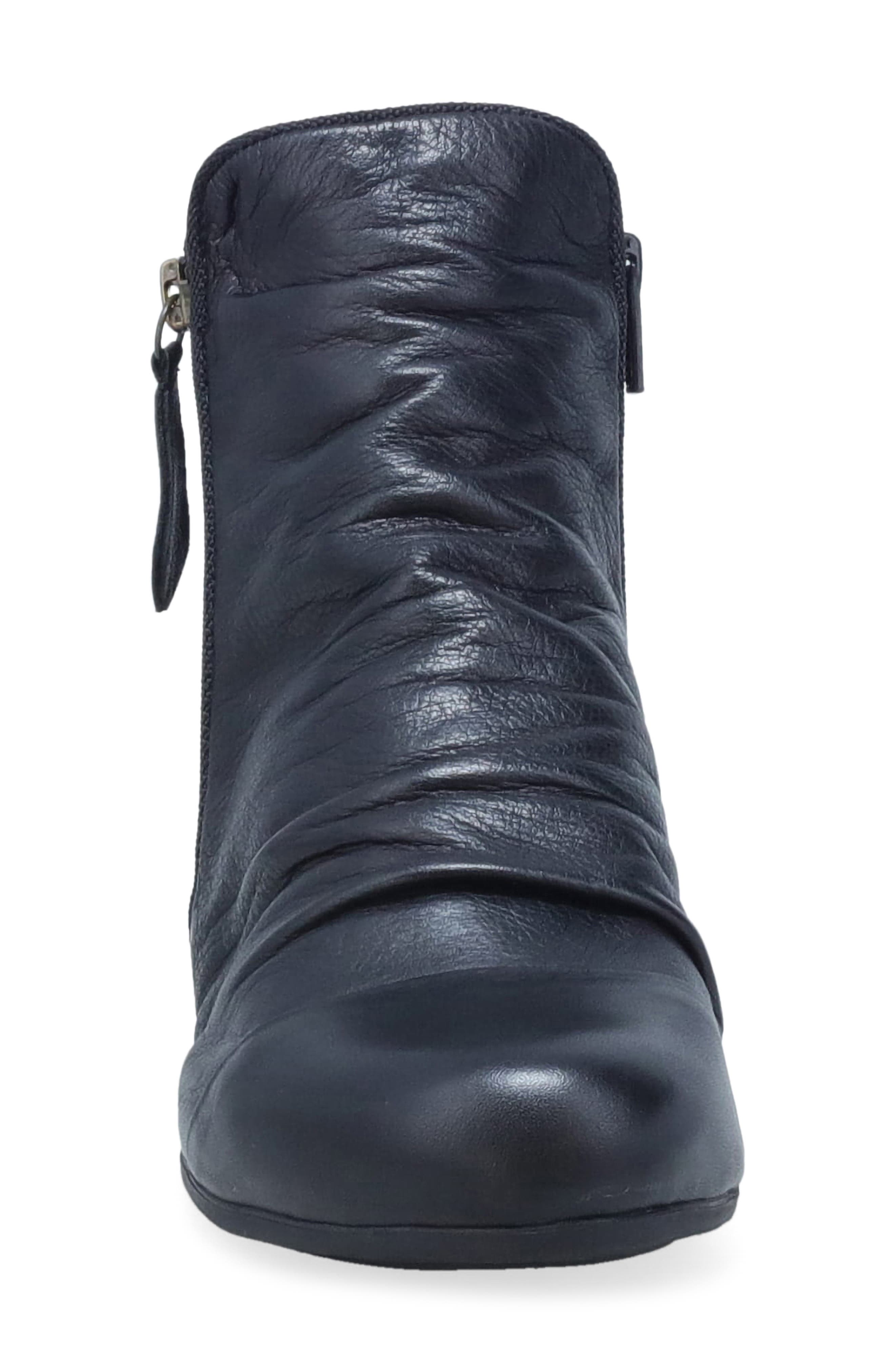 Cammi Leather Bootie, Alternate, color, BLACK