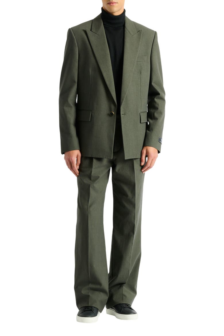 Cotton twill trousers, Alternate, color, khaki
