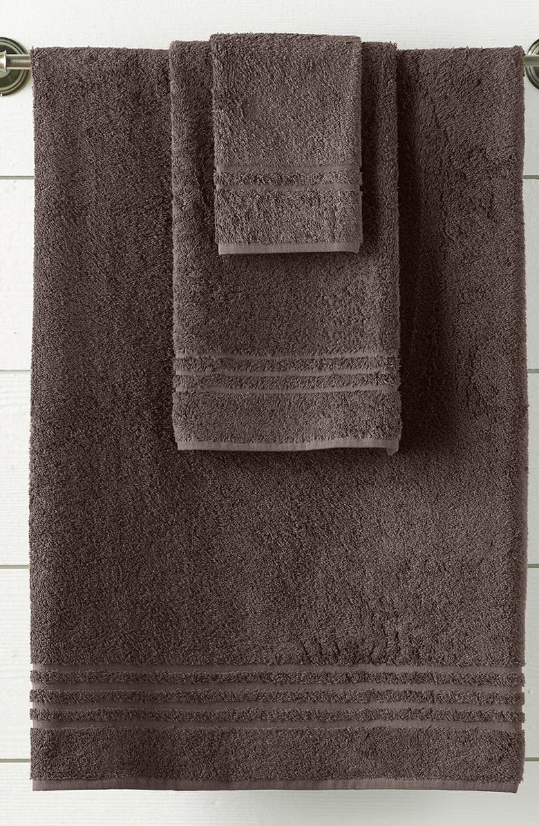 ELLA JAYNE HOME Solid Cotton 12-Piece Towel Set, Alternate, color, Brown