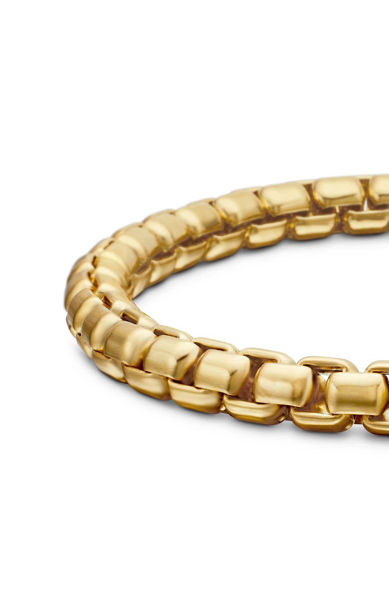 David Yurman Men's Box Chain Bracelet in 18K Yellow Gold, 5mm, Alternate, color, Gold