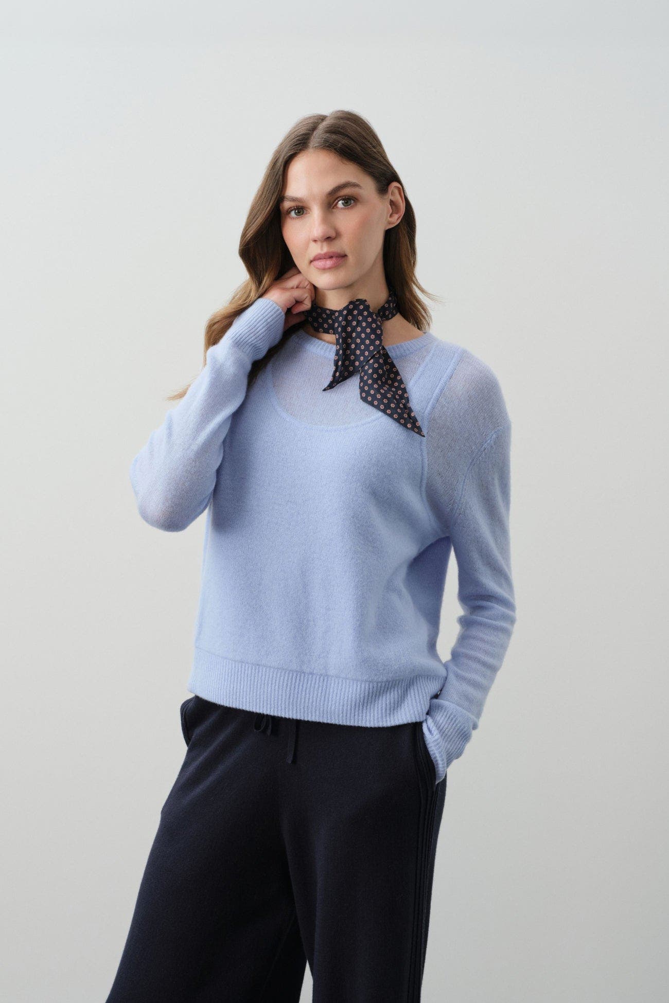 Rafaela Trompe L'oeil Cashmere Crewneck - image 4