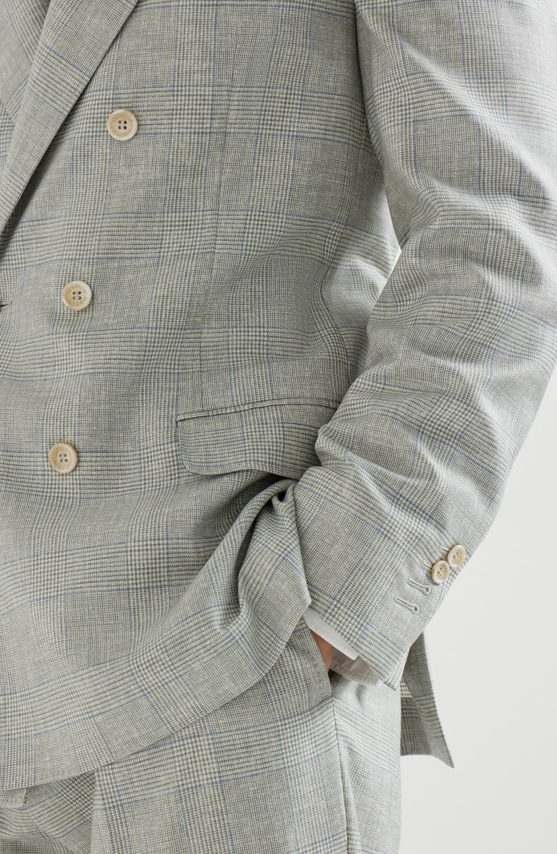 Brunello Cucinelli Uconstructed blazer, Alternate, color, Pearl Grey